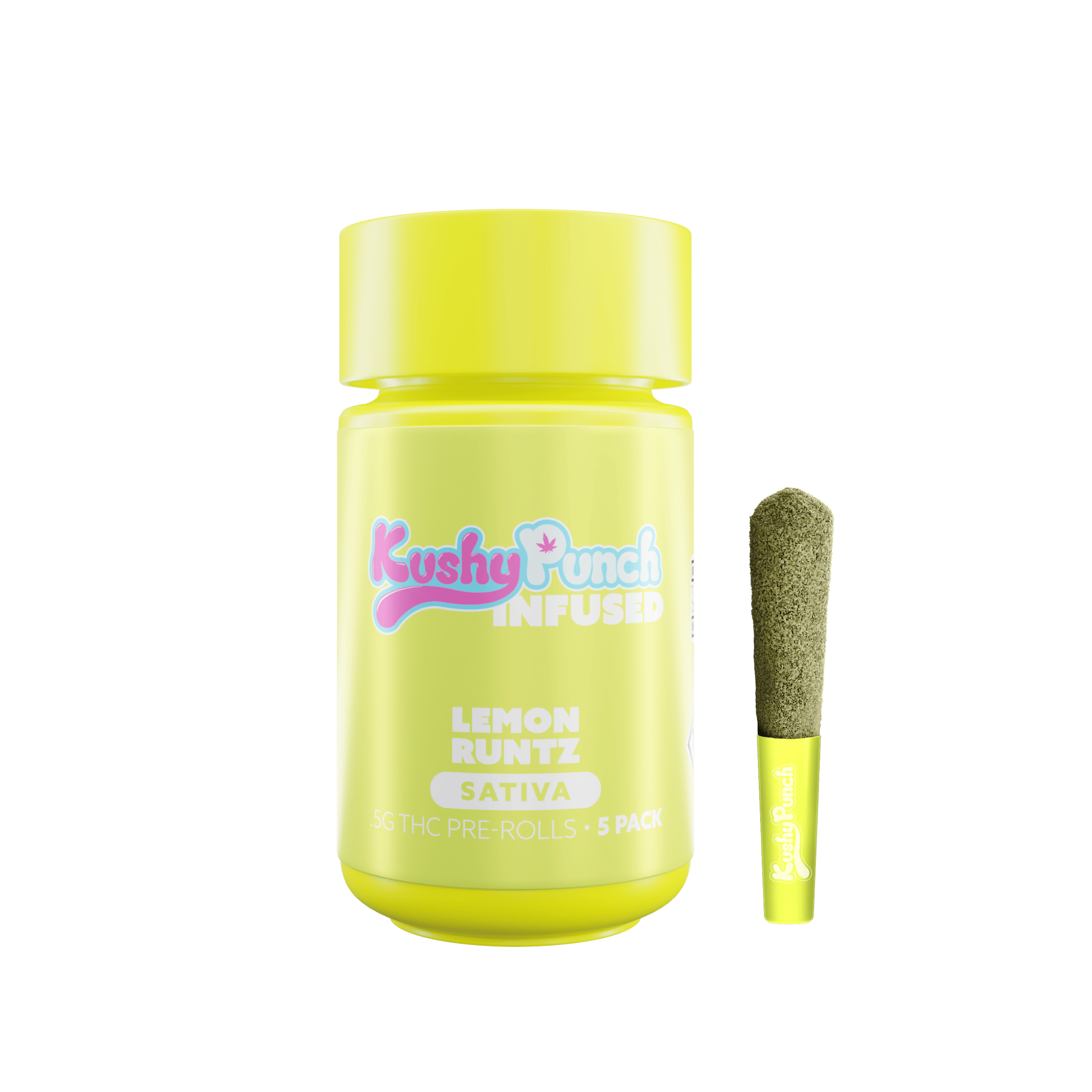 Kushy Punch | Lemon Runtz | Pre-Roll | 5pk — Kushy Punch cannabis product at ZenZest