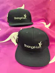 Navy Blue Gray Snapback Hat