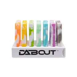 White Rhino Silicone Dab Out - Glow in the Dark - Quartz Straw