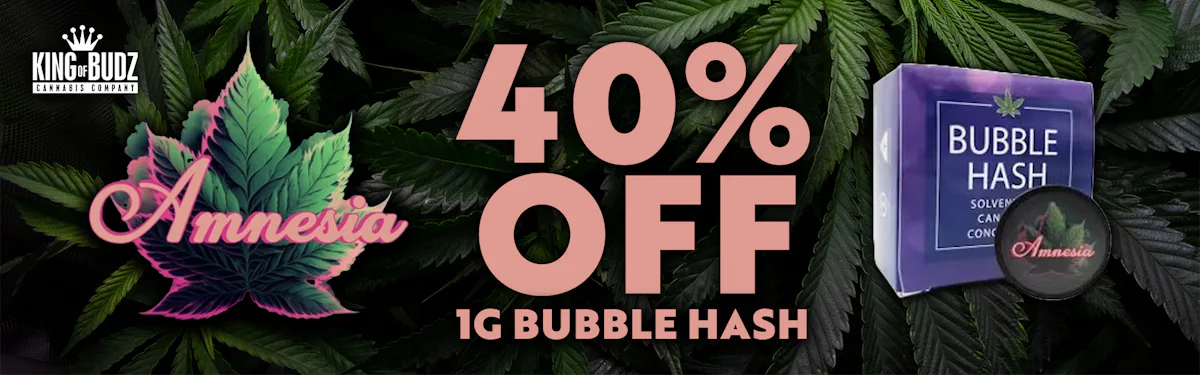 Amnesia - 1g Bubble Hash - 40 Percent Off