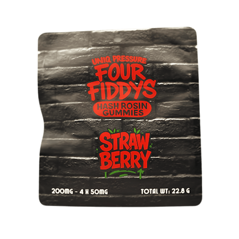Uniq | 4 x 50mg Rosin Gummies | Strawberry