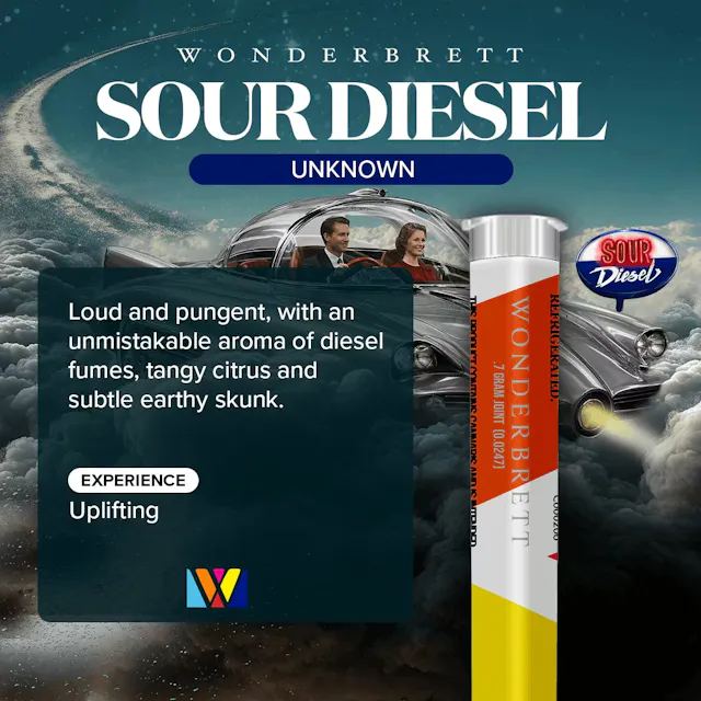 Wonderbrett Pre-Roll Sour Diesel .7g (sativa, singles)