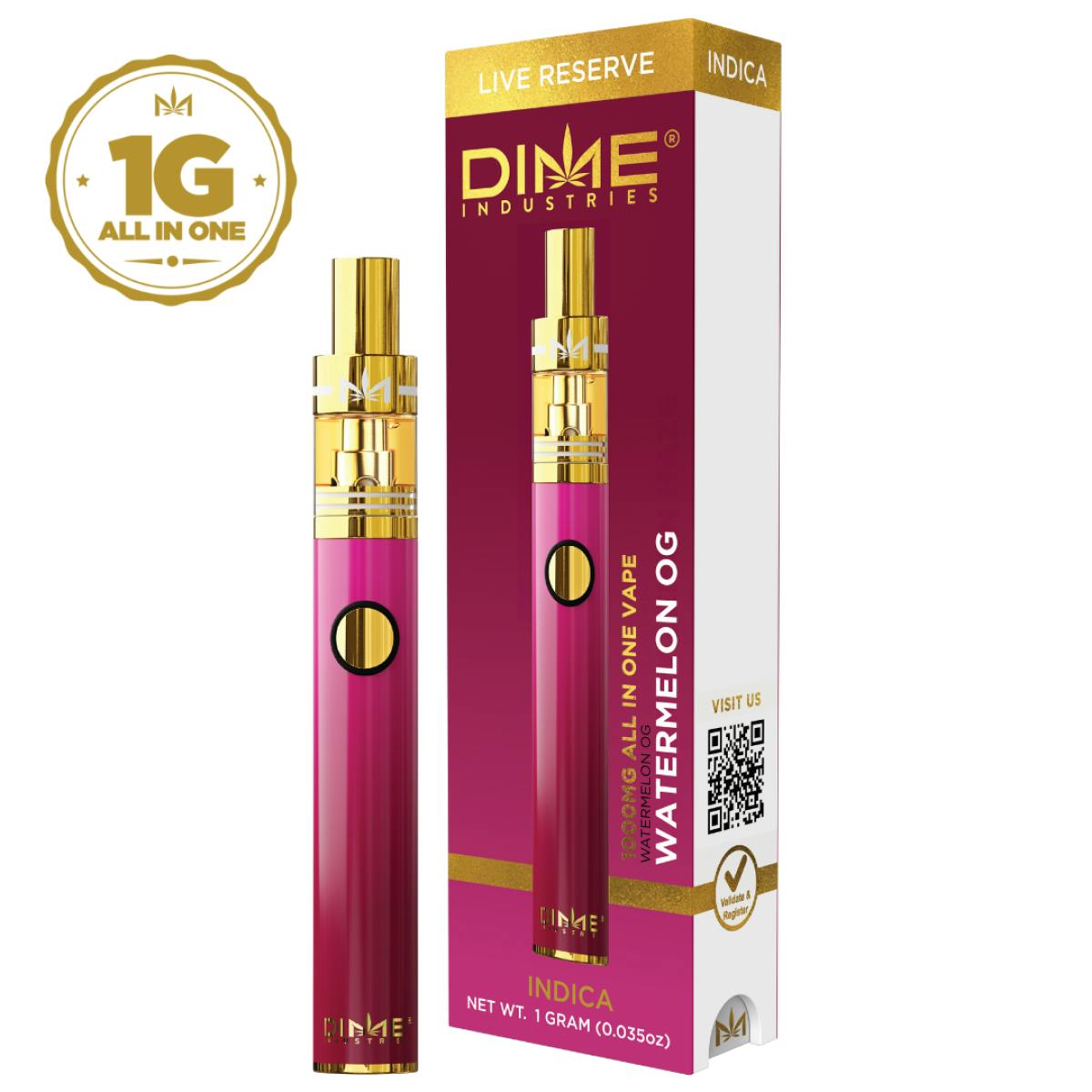 Watermelon OG | Live Reserve Disposable Vape | 1g | Solar Cannabis Co. Weed  Dispensary Somerset