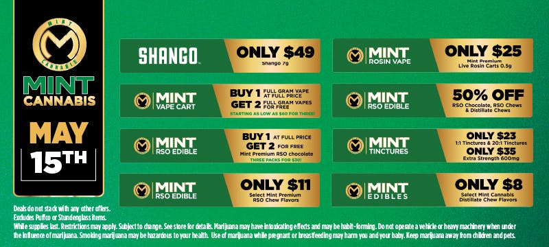 The Mint - Gainesville (Dispensary - Medical) Menu