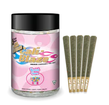 Cali-Blaze - 5-Pack .7g Infused Prerolls - Bubble Gum
