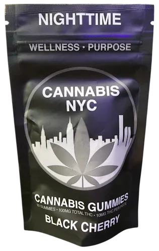 Nighttime: Black Cherry - Gummie 10 Pack (100mg) - Planet Nugg