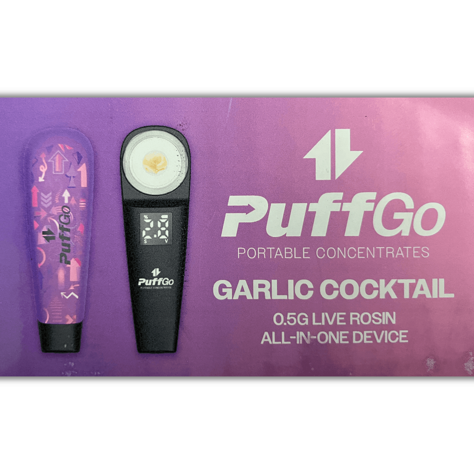 Product: Puffgo | Live Rosin All-In-One - 0.5g - Garlic Cocktail