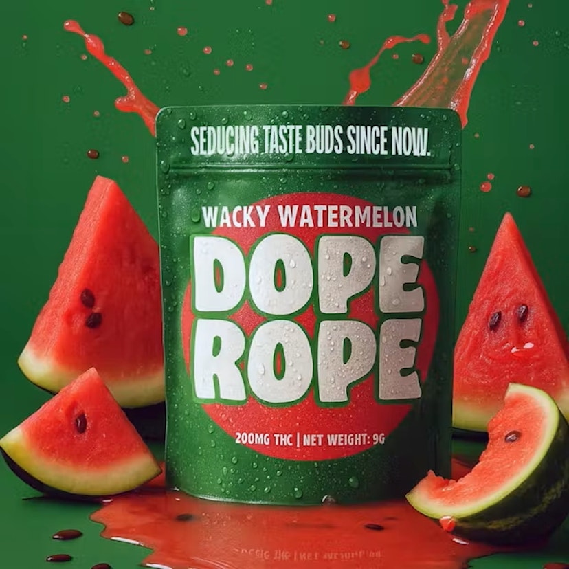 Dope Rope 200mg Gummies Wacky Watermelon