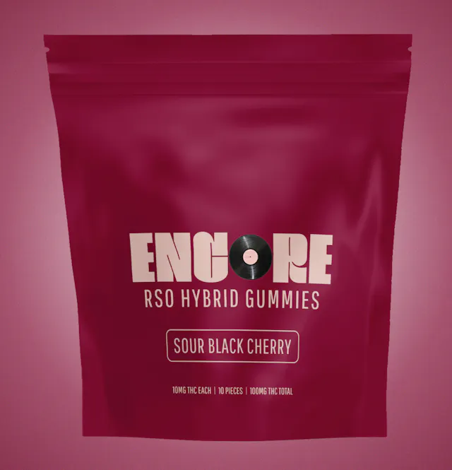 Encore Edibles Encore RSO Gummies Black Cherry 10pk/100mg (hybrid, 1g)