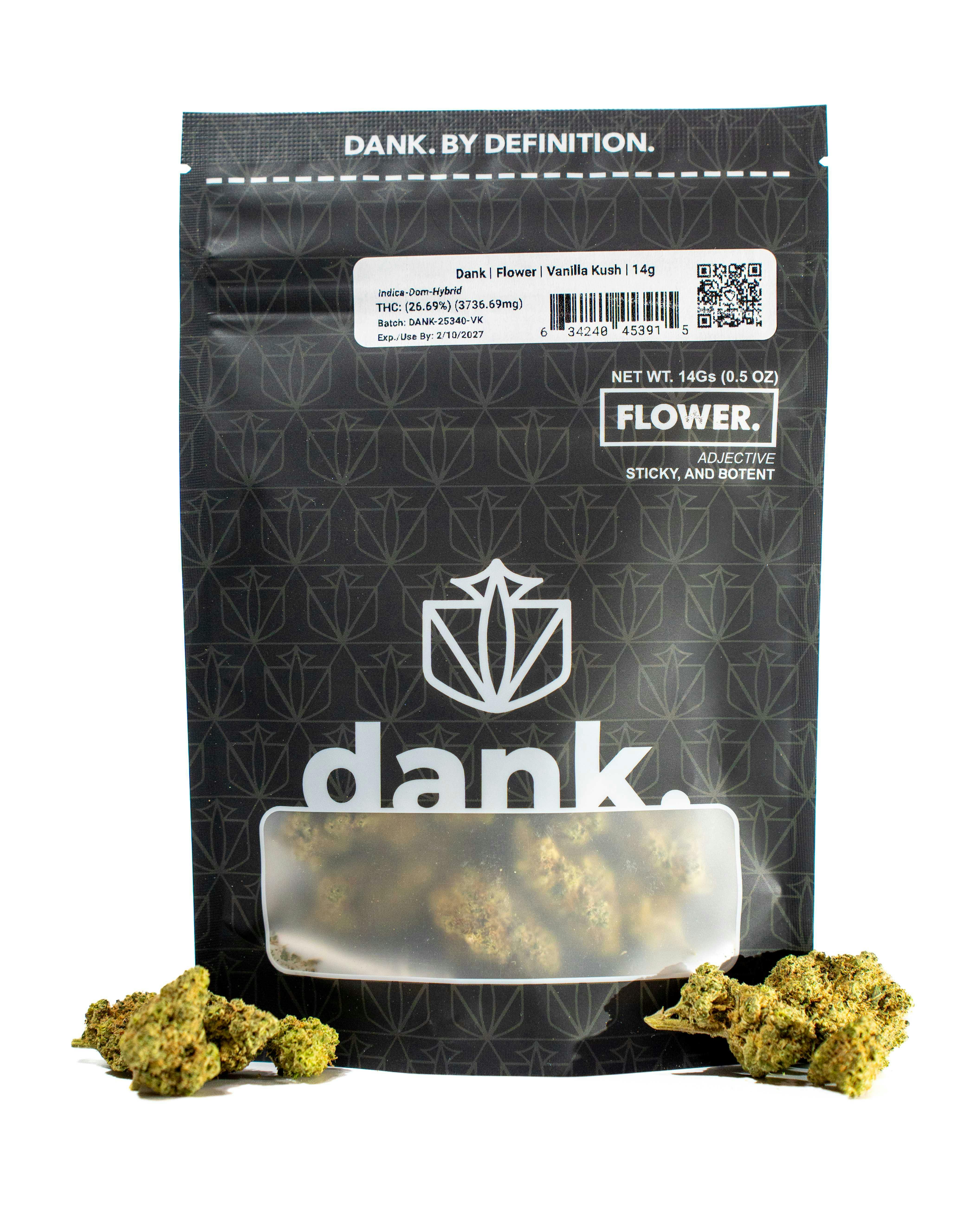 Vanilla Kush | Flower | 14g by Dank By Definition. | Buy Online