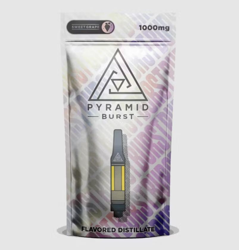Pyramid Burst Cartridge 1000mg - Sweet Grape