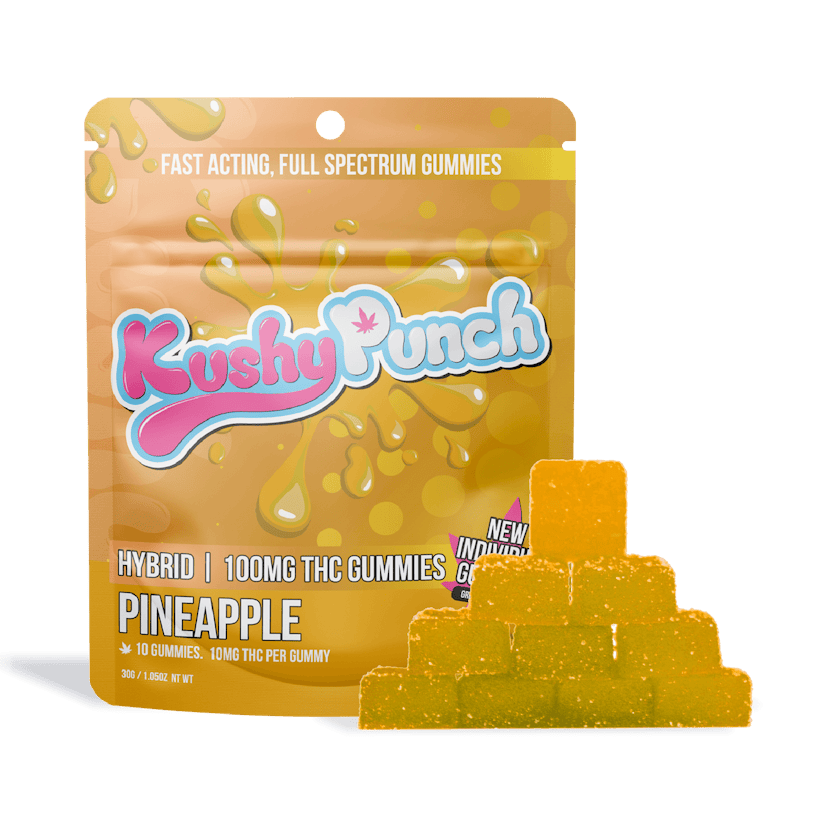 Pineapple Individual Fast-Acting Gummies 10-pack