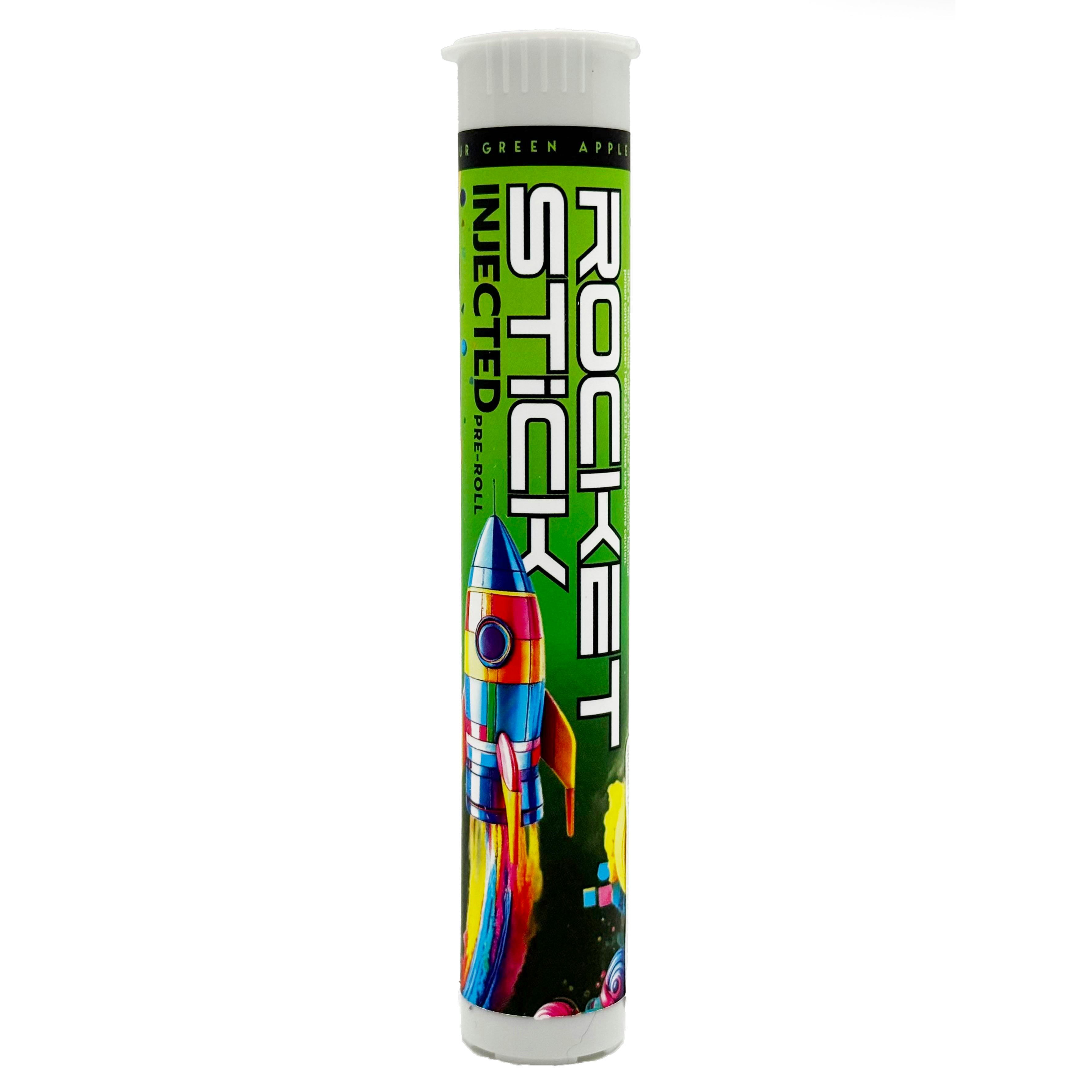 Rocket Stick Sour Green Apple Infused Preroll Rec - Exclusive