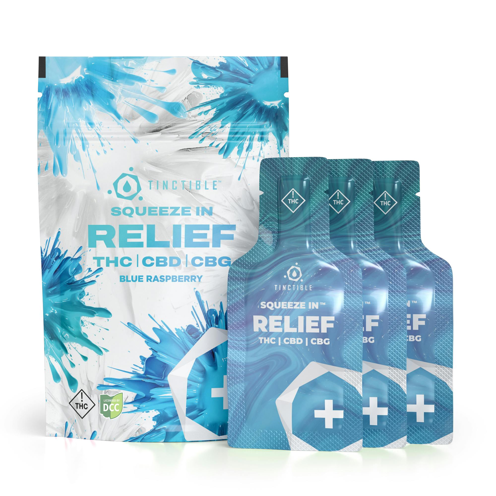 Blue Raspberry | Tinctible 110mg 2:1:1 THC:CBD:CBG 11pk | Backroad