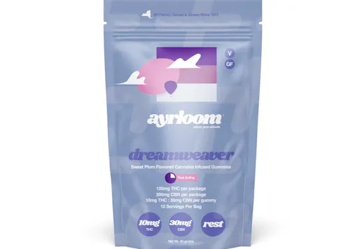 Ayrloom | Dreamweaver | 3:1 | 10MG THC : 30MG CBN 10 Pack-1