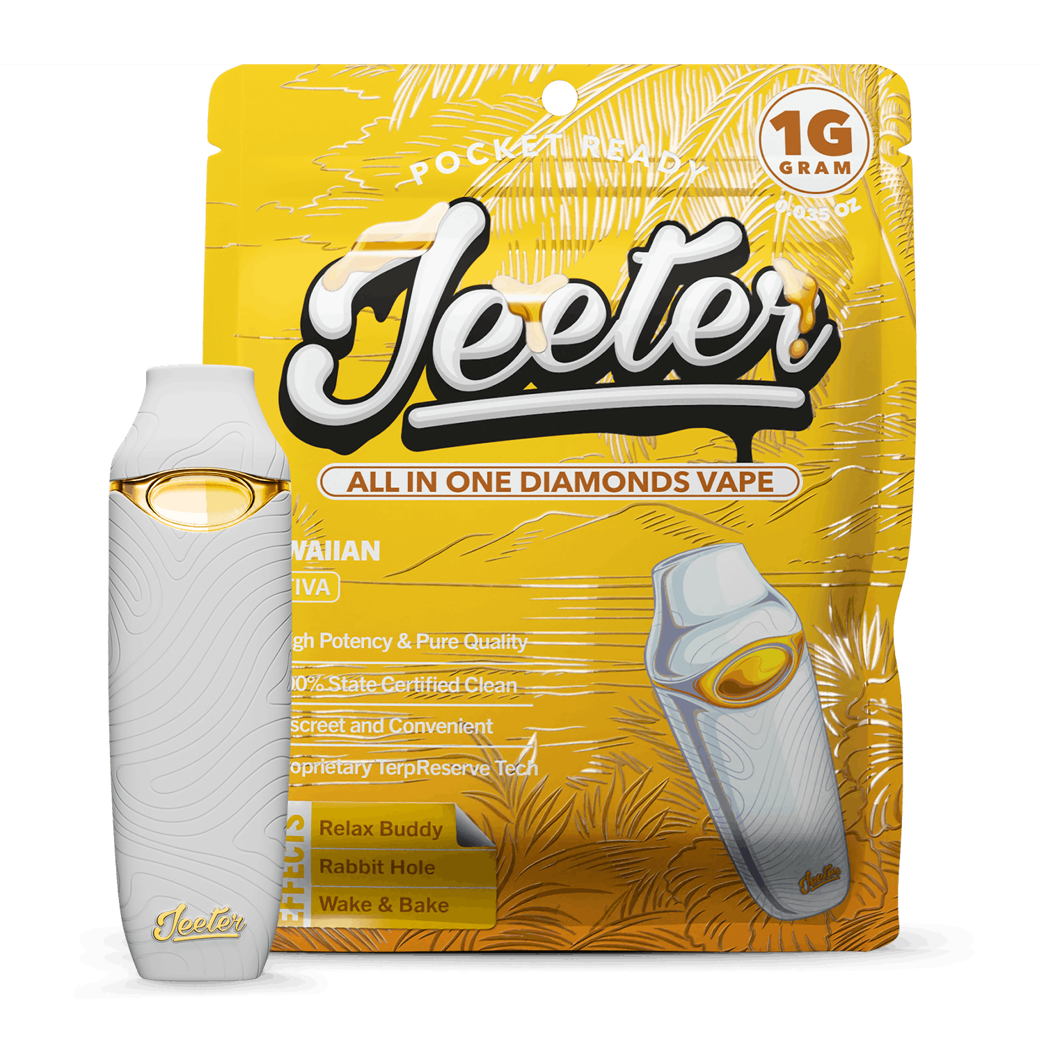 Product: Jeeter | Hawaiian | Liquid Diamonds Disposable | 1g | Sativa