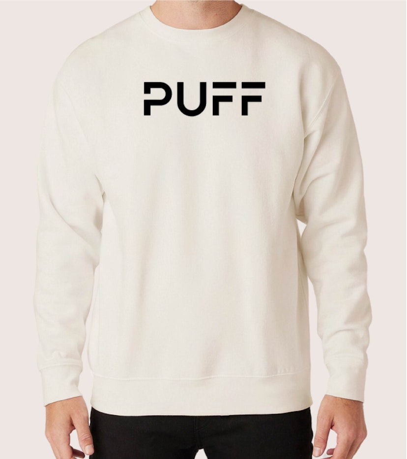 Bone Puff Crew Neck - M
