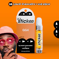 STICKEE | GG4 | 1G | Liquid Diamonds + Live Resin 510 Disposable Cart - product image at King of Budz