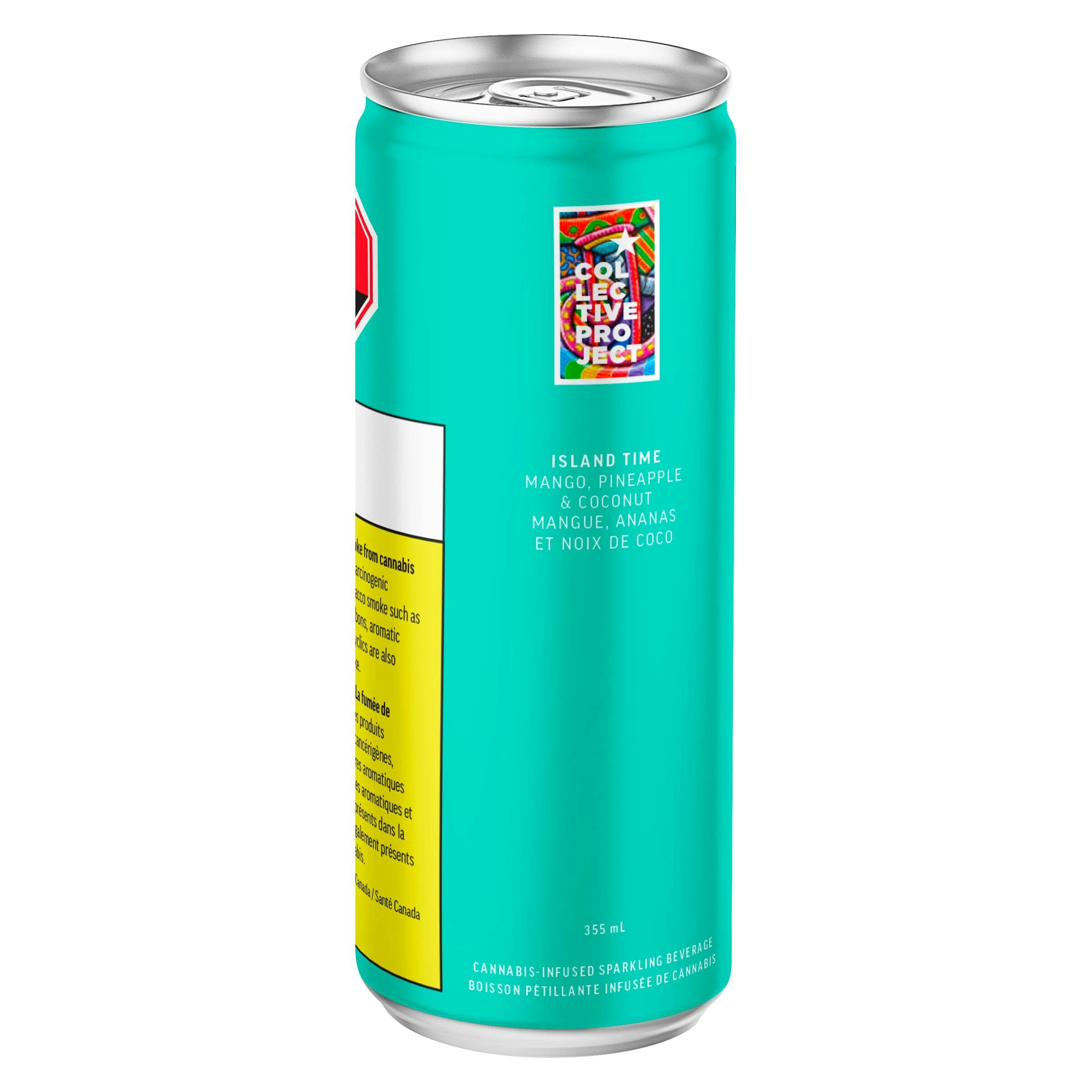 Island time (mango pineapple & coconut) sparkling juice - 355ml-0