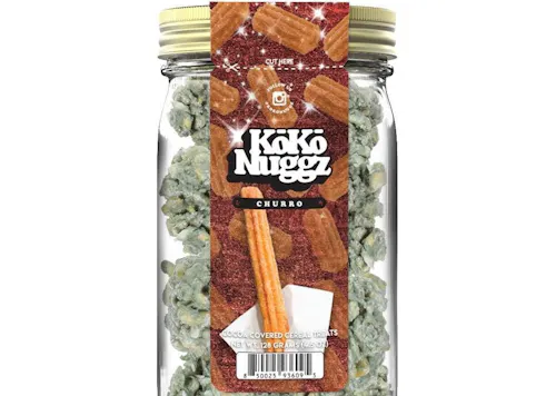 Koko Nuggz | Churro | Cocoa Covered Crispy Treats | 10mg THC / Serving | 10pk-active