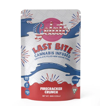 Gelato Last Bite - Cannabis Infused Sugar Cones 200mg - Firecracker Crunch - EDIBLES by Gelato at King of Budz