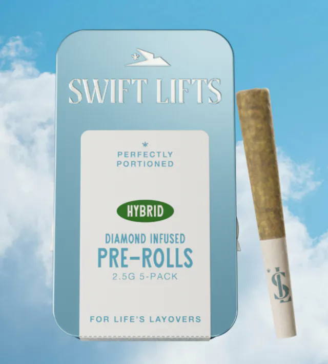 Swift Lifts Diamond Infused Pre-Roll Pack PCG Runtz 5pk/2.5g (hybrid, infused pre roll packs)