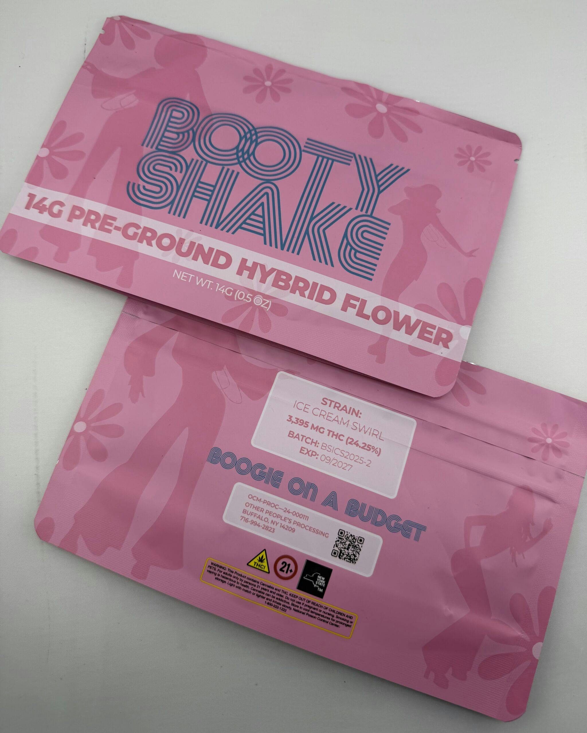 Product Booty Shake In Ya Face! - Ice Cream Swirl - 14g - Ground Indoor Flower