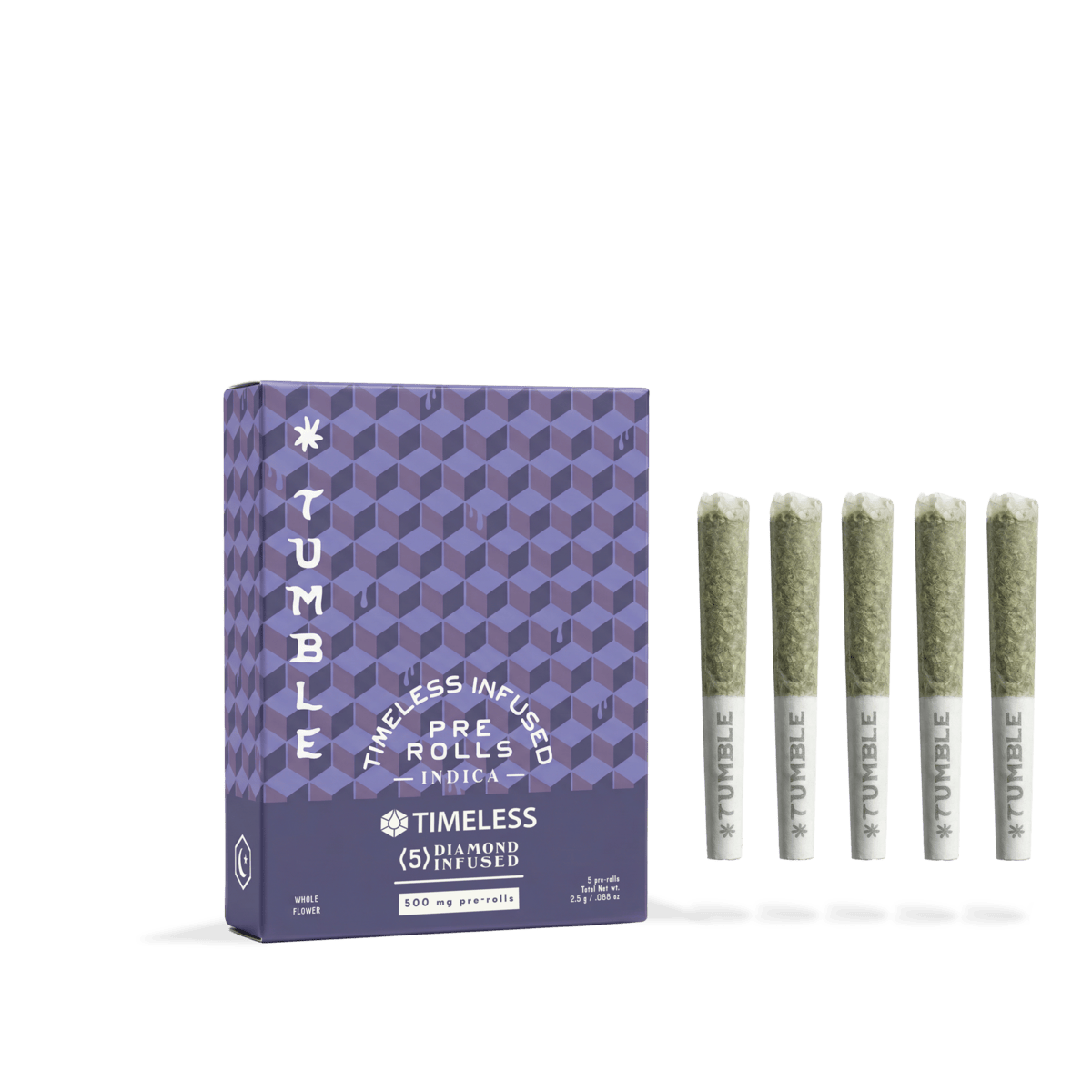 Timeless | Tumble 1.5g Infused Pre-Roll 5pk - Strawnana