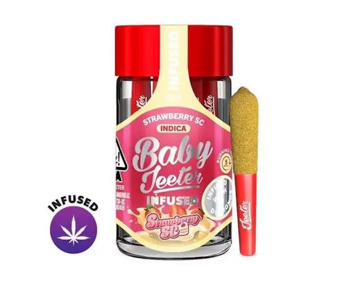 Strawberry SC Baby Jeeter Infused Pre-Roll 5-pack | 2.5g-1