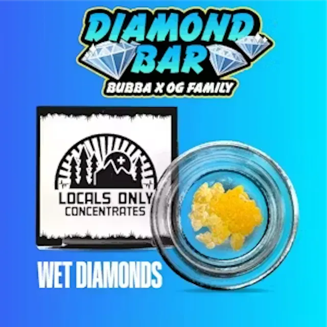 Locals Only Wet Diamonds Diamond Bar 1g (indica)