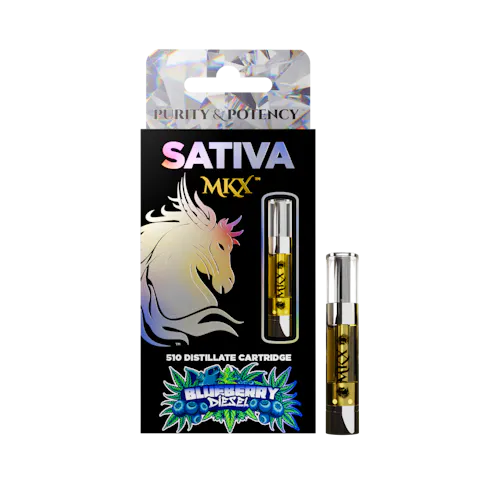 MKX 1 Gram 510 Thread Carts – Blueberry Diesel (Sativa)-active