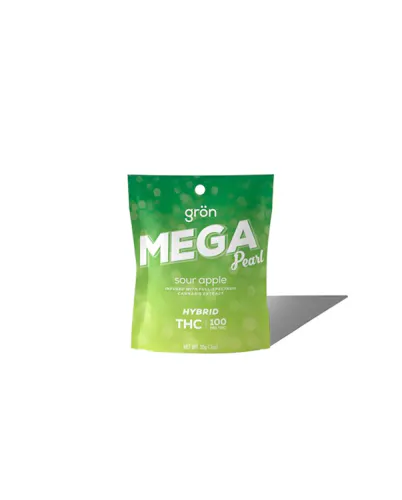 GRON: Mega Sour Apple Gummy – 100mg (Hybrid)-1
