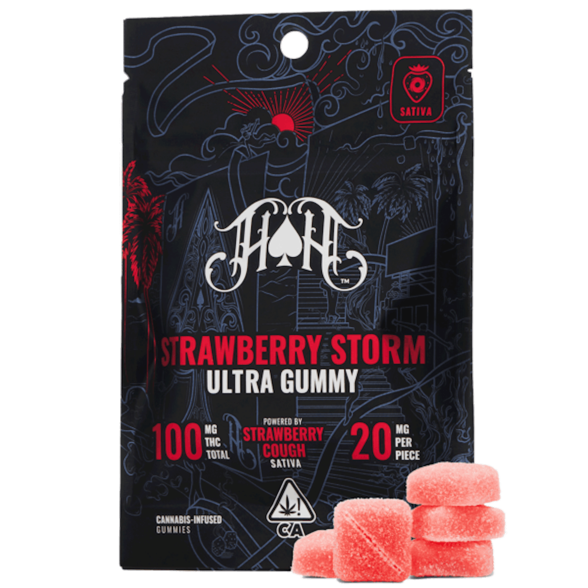 Image of Strawberry Storm “Ultra” Gummies | (20mg/5ct)