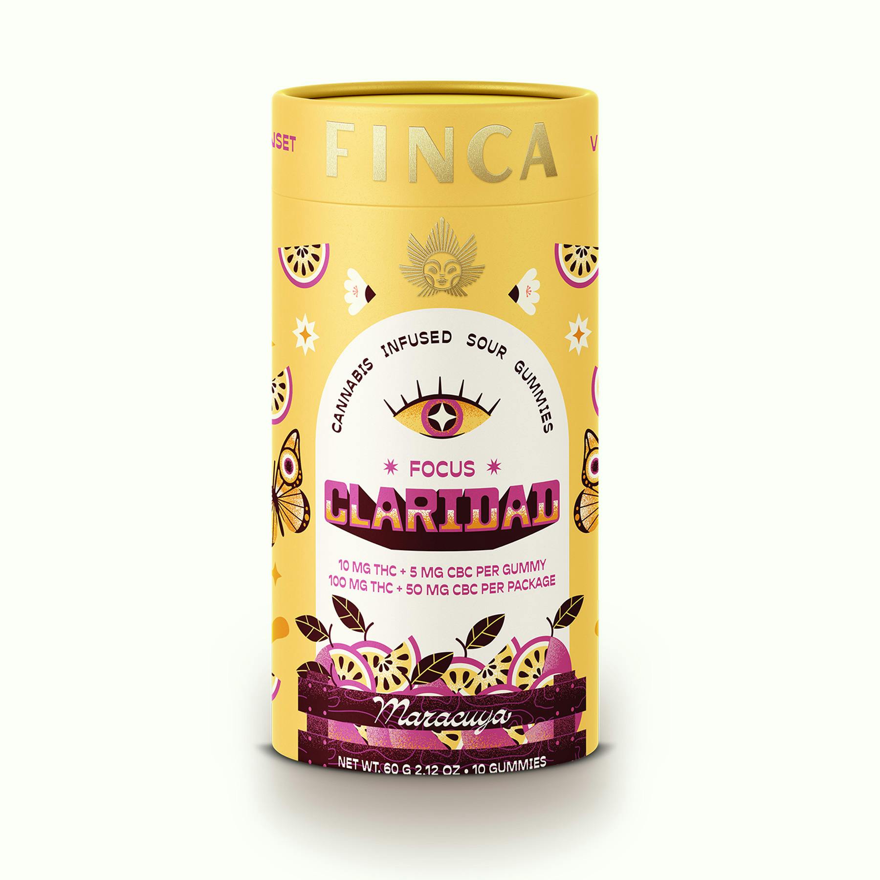 Claridad Passion Fruit Focus Gummies