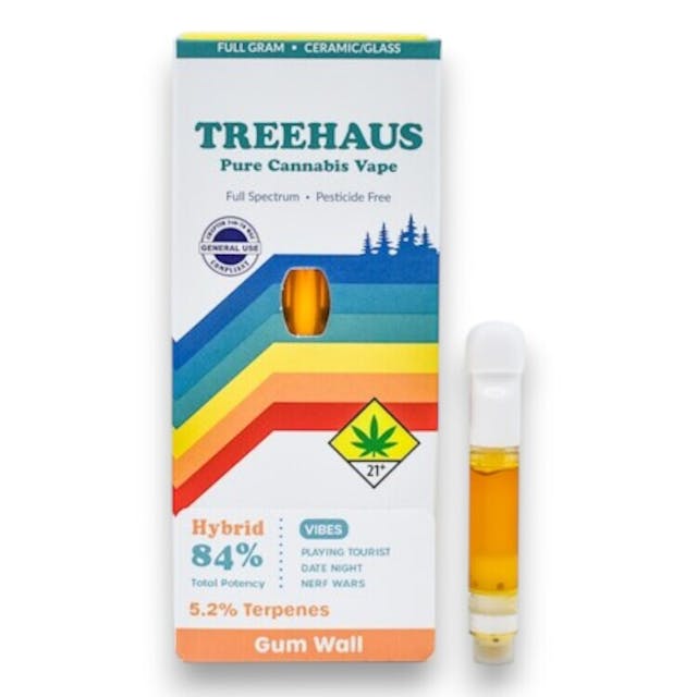 Treehaus Vape Cartridge - Gum Wall - 1g