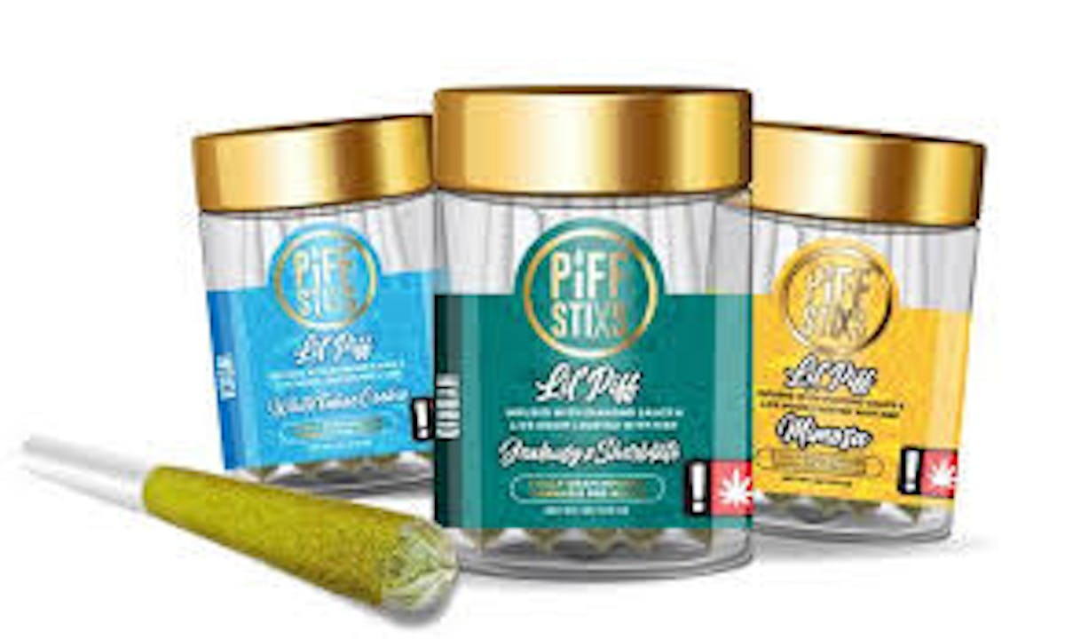Photo of Piff Stixs .8g GREEN HAZE Lil’ Piff Infused Pre-Roll 5pk