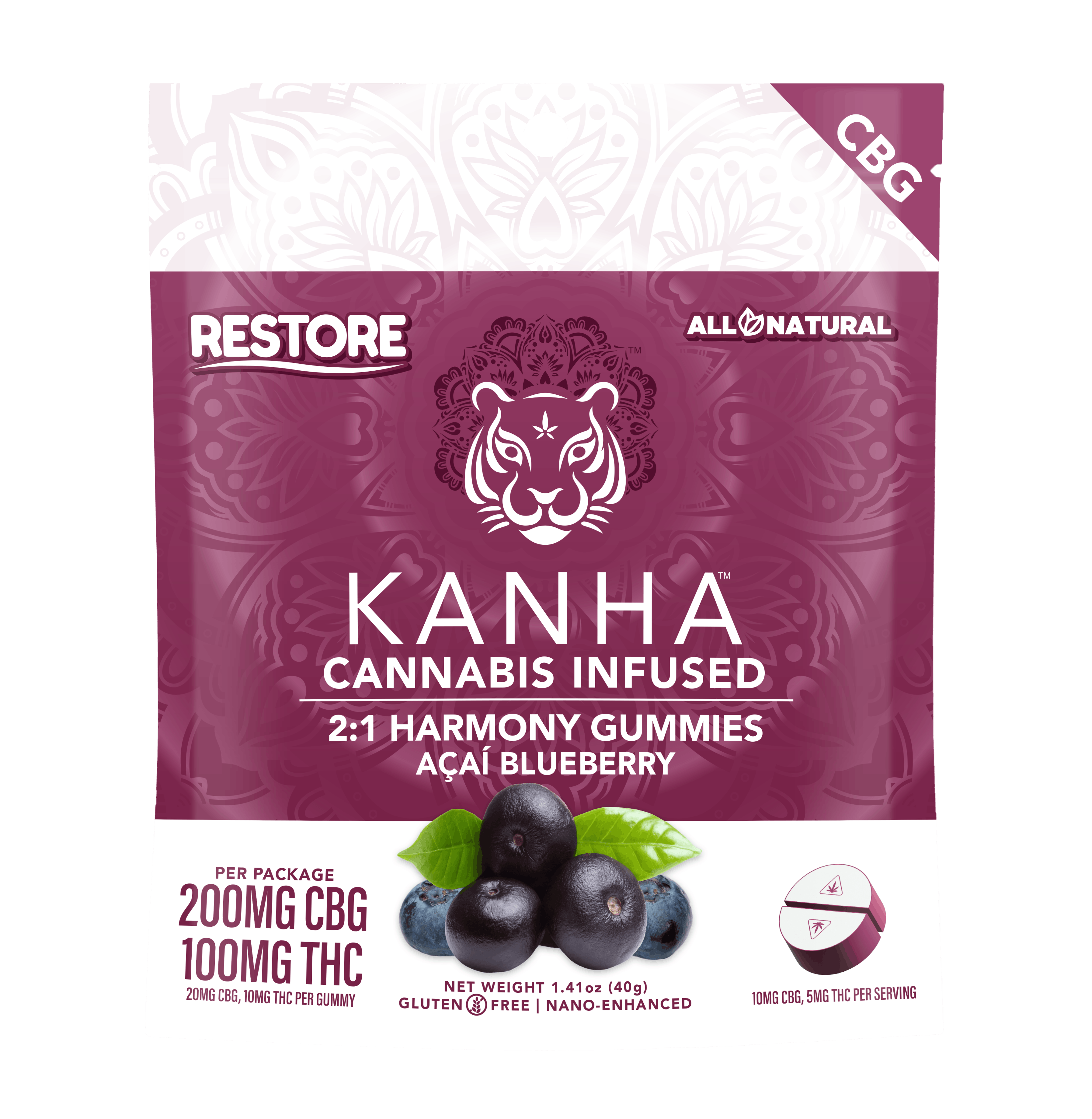 Product Kanha Nano | Acai Blueberry 2:1 | 100mg