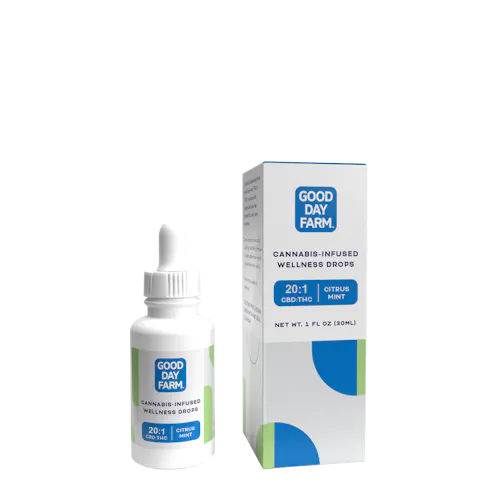 GDF: Tincture | Citrus Mint | 20:1 CBD:THC  | 1200mg CBD : 60mg THC-active