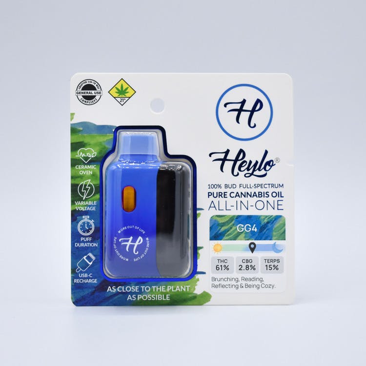 Heylo: GG#4 - Pure Cannabis Oil Disposable Cartridge