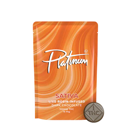 Mint Dark Chocolate Live Rosin Dark Chocolate Bites (10x10mg)