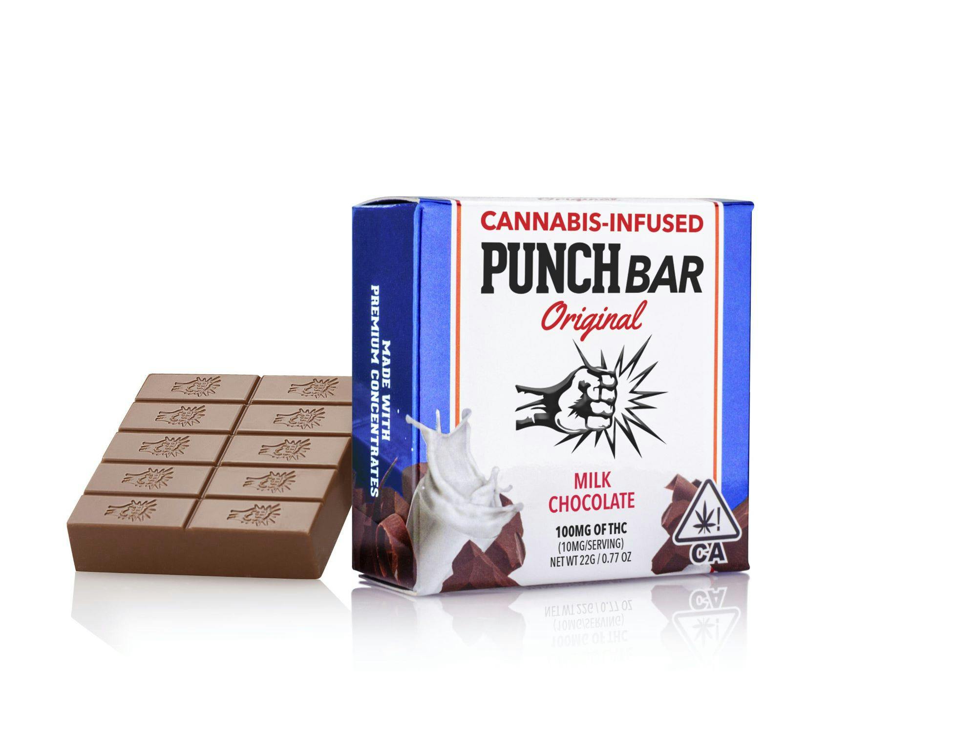 Punch Bar 100mg Milk Chocolate One Plant Santa Cruz