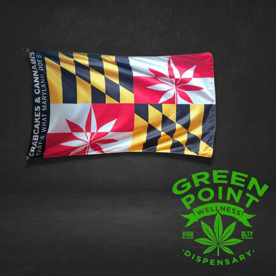 Image of Crabcakes & Cannabis Festival Flag - Regular