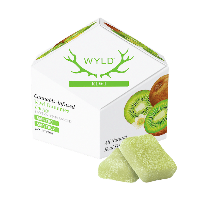 Product WYLD - Kiwi 1:1 THC:THCV Gummies (100mg 10pk)