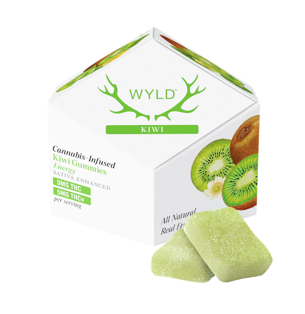 Product WYLD - Kiwi 1:1 THC:THCV Gummies (100mg 10pk)
