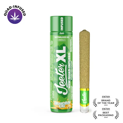 Jeeter - 2g Quad Infused Preroll - Skywalker OG - PRE_ROLLS by Jeeter at King of Budz