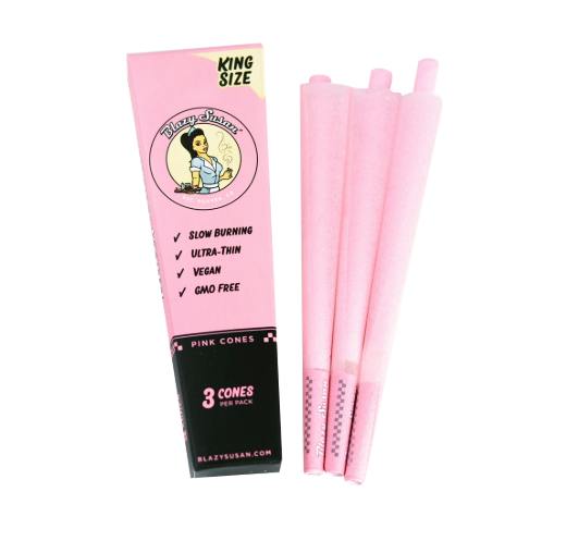Blazy Susan Pink Cones (3pk) King Size
