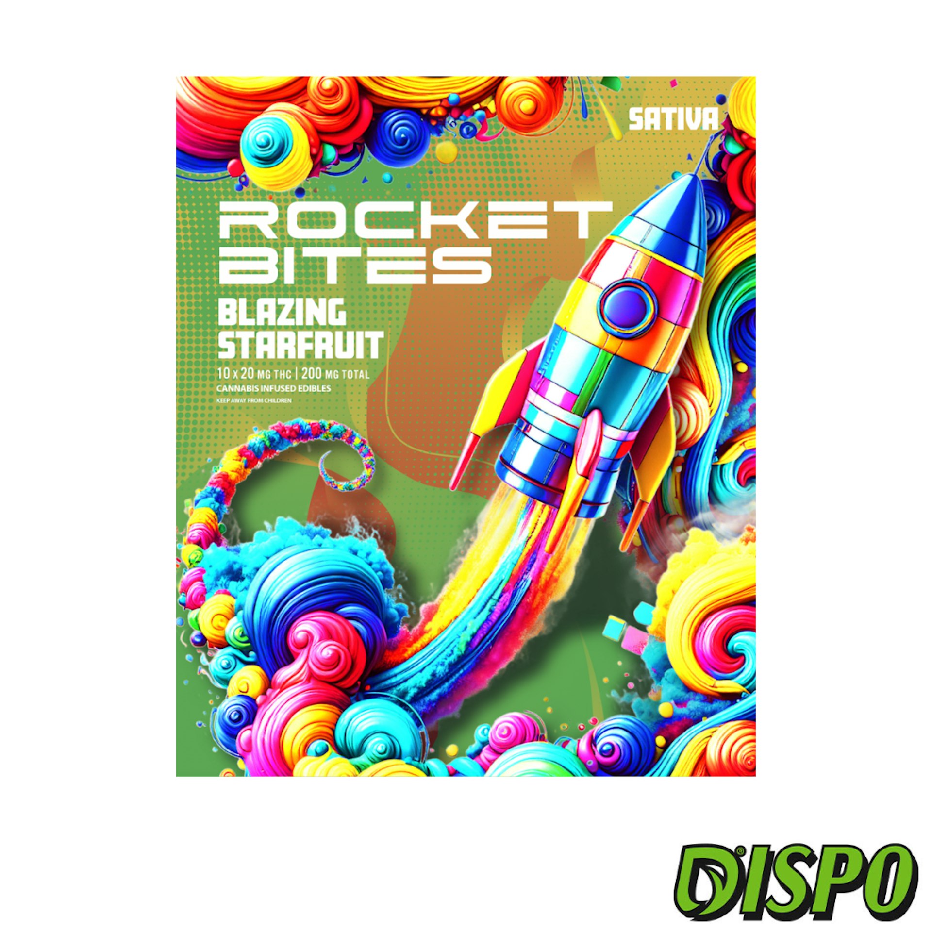 Rocket Bites - Blazing Starfruit 200mg Gummies