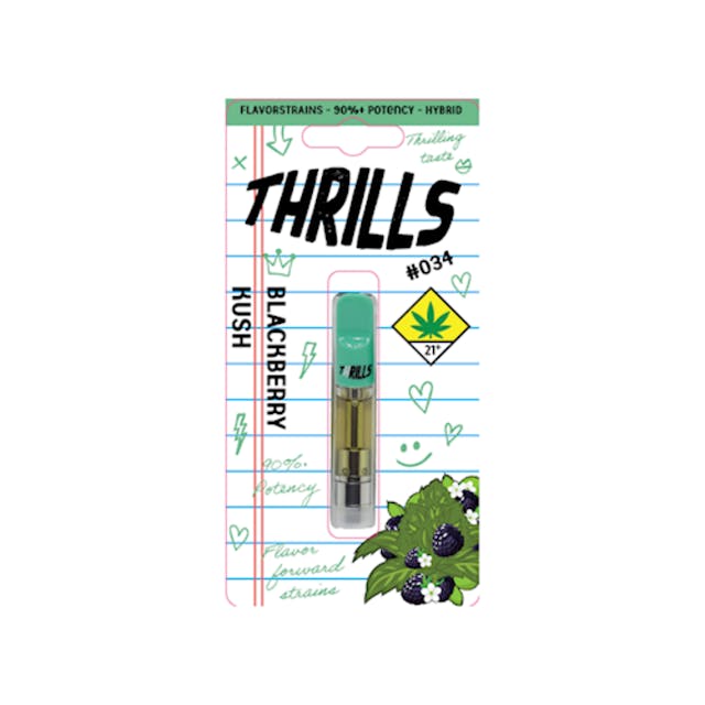 Thrills - FlavorStrains - Cartridge - 1g - (C6)(H) Blackberry Kush