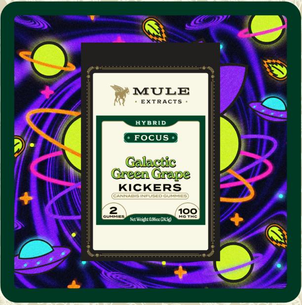 Mule Extracts Galactic Green Grape (2pk) 100MG