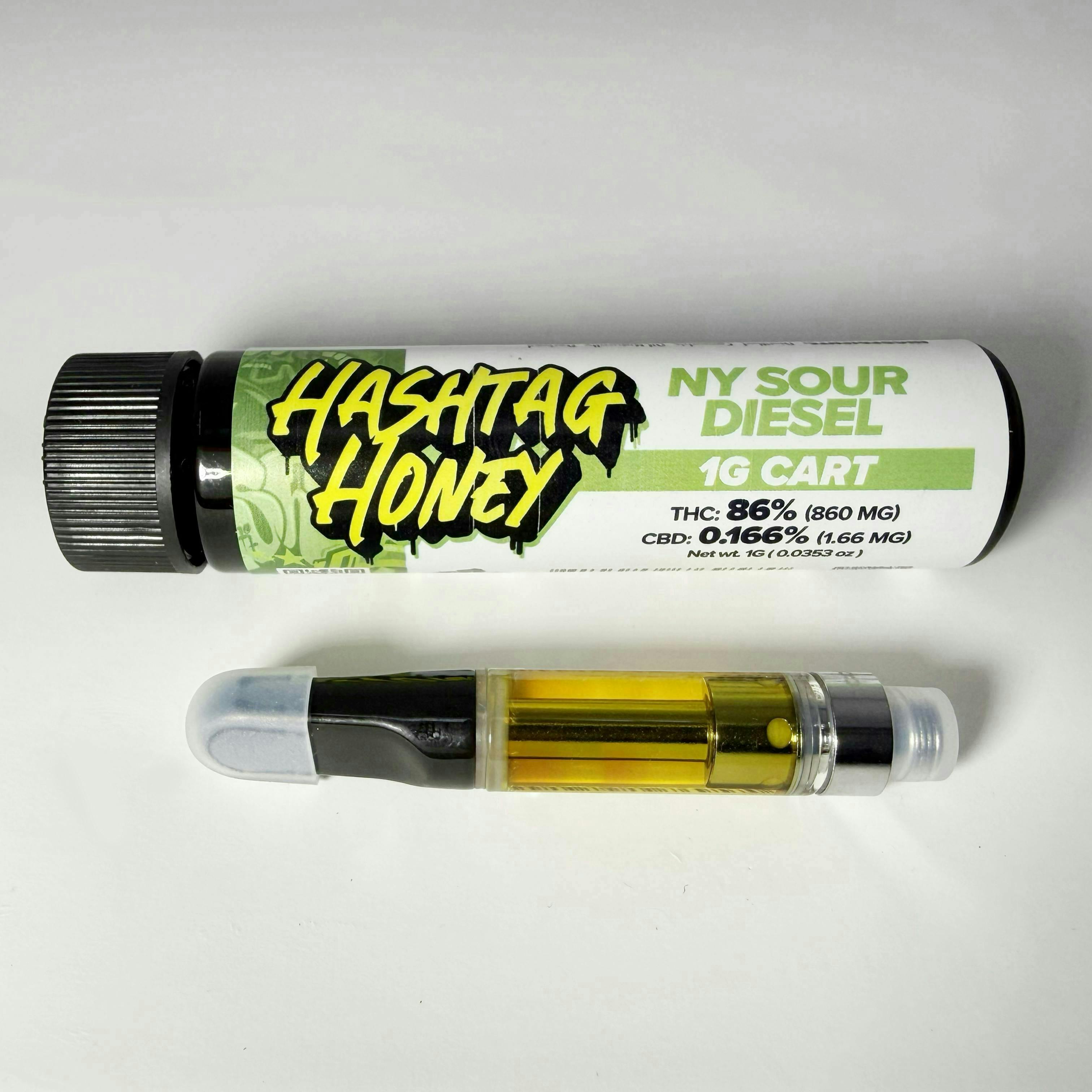 Hashtag Honey "NY Sour Diesel" Vape Cartridge 1g Hashtag Honey